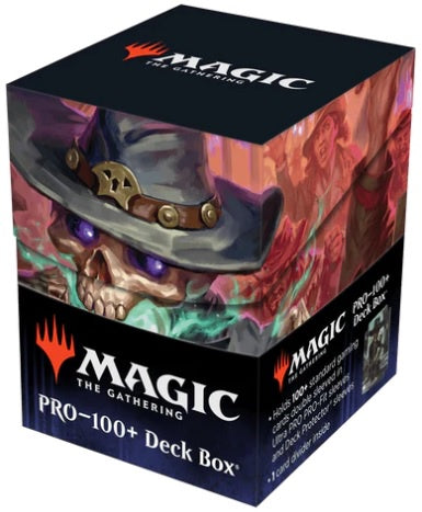 Ultra Pro Outlaws of Thunder Junction Tinybones, the Pickpocket Key Art 100+ Deck Box® for Magic: The Gathering
