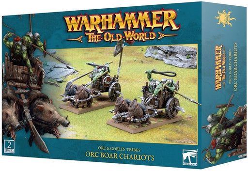 Warhammer The Old World Orc & Goblin Tribes Orc Boar Chariots Pre Order