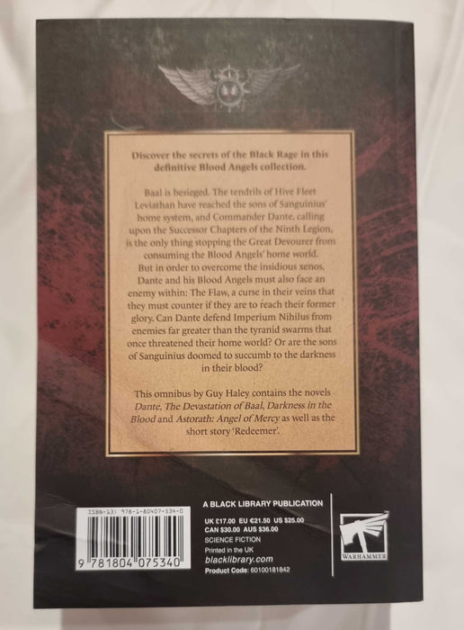 Lords of Blood (Paperback) A Blood Angels Omnibus - damaged back cover