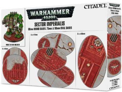 Games Workshop Hobby: Sector Imperialis 60mm Round, 75mm Oval & 90mm Oval Bases 66-93