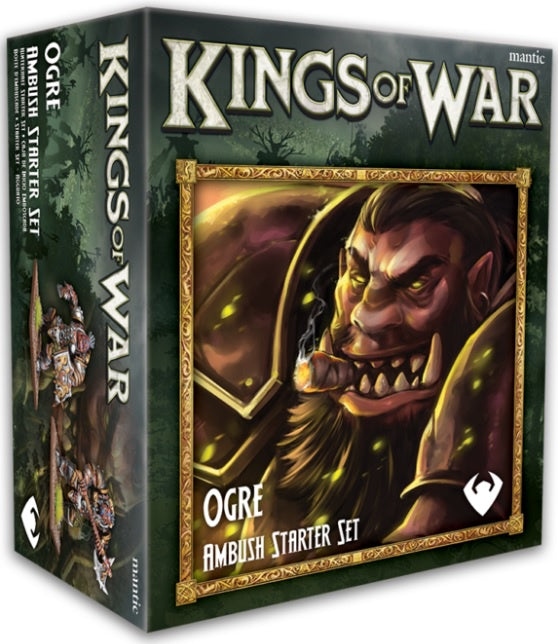 Kings Of War – Ogre Crocodogs Miniaturen Set (MGKWH201) – 3 Harz-Figuren Zum Bemalen & Spielen