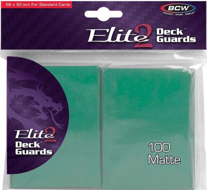 BCW Deck Protectors Standard Elite2 Matte Sea (66mm x 93mm) (100 Sleev