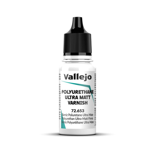 Vallejo Game Colour Polyurethane Ultra Matt Varnish 18ml Acrylic Paint - New Formulation AV72653