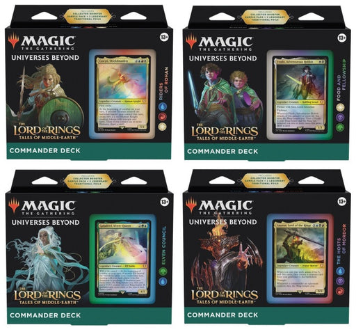Magic the Gathering The Lord of the Rings Tales of Middle Earth Commander Deck Set of 4