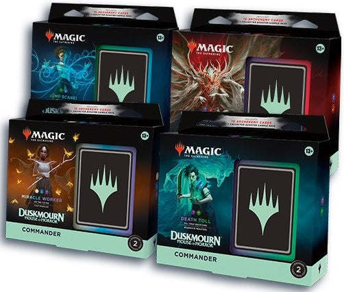 Magic the Gathering Duskmourn House of Horror Commander Deck Set of 4