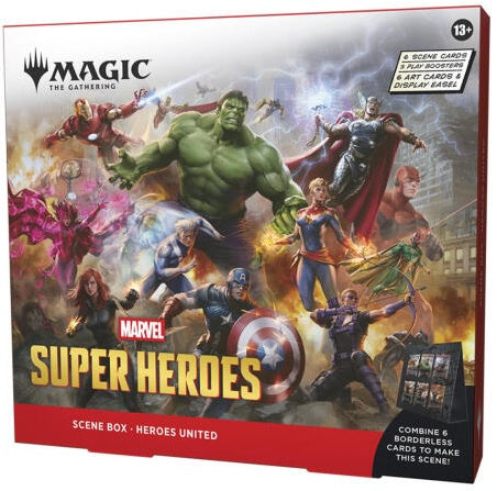 Magic the Gathering Marvel Super Heroes Scene Box Heroes United Pre Order
