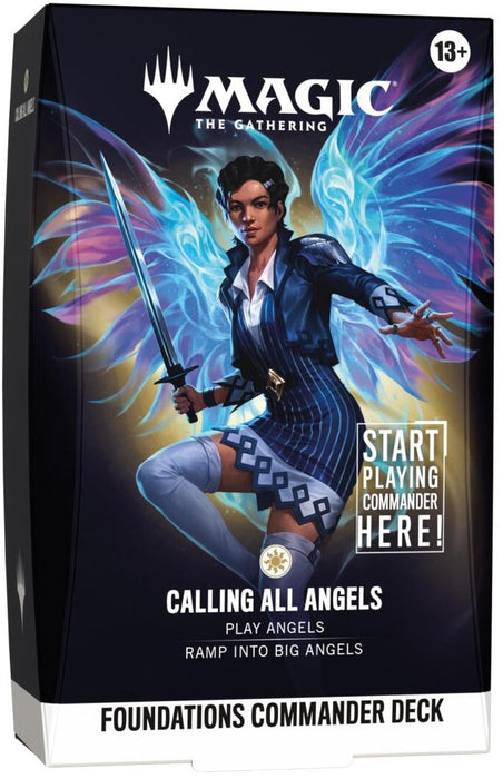 Magic the Gathering Foundations Commander Deck Calling All Angels Pre Order