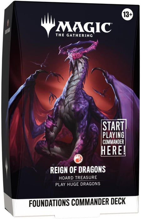 Magic the Gathering Foundations Commander Deck Reign of Dragons Pre Order