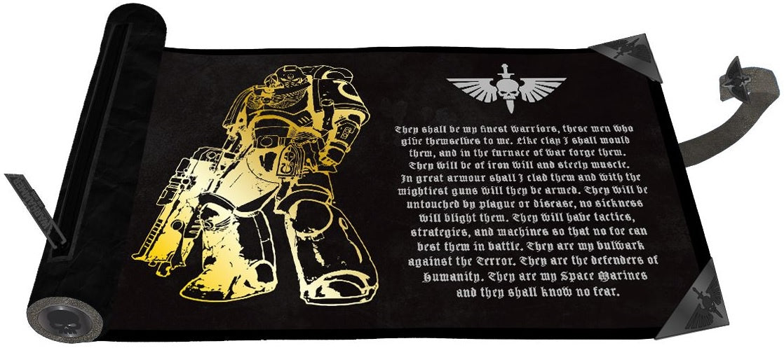 Ultra Pro Space Marines Adeptus Astartes Dice Scroll Premium Foil for Warhammer 40k