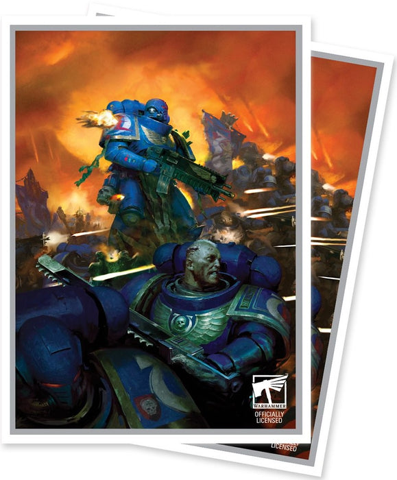 Ultra Pro Space Marines Adeptus Astartes 105ct Apex Deck Protector sleeves Warhammer 40k