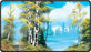 Bob Ross Lakeside Path Black Stitched Playmat
