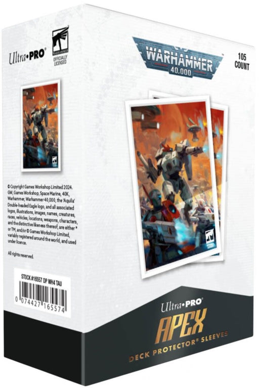 Ultra Pro T'au Empire Codex Aligned 105ct Apex Deck Protector sleeves for Warhammer 40k