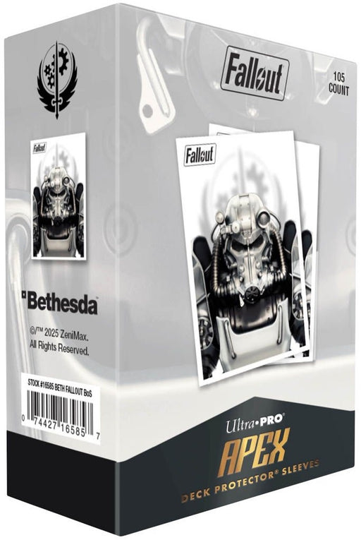 Ultra Pro Brotherhood of Steel 105ct Apex Deck Protector Sleeves for Bethesda Fallout