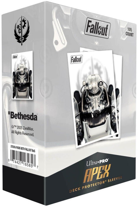 Ultra Pro Brotherhood of Steel 105ct Apex Deck Protector Sleeves for Bethesda Fallout