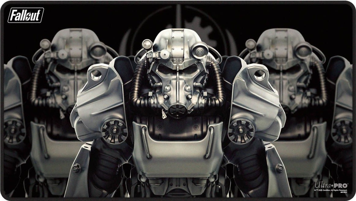Ultra Pro Brotherhood of Steel Black-Stitched Playmat for Bethesda Fallout