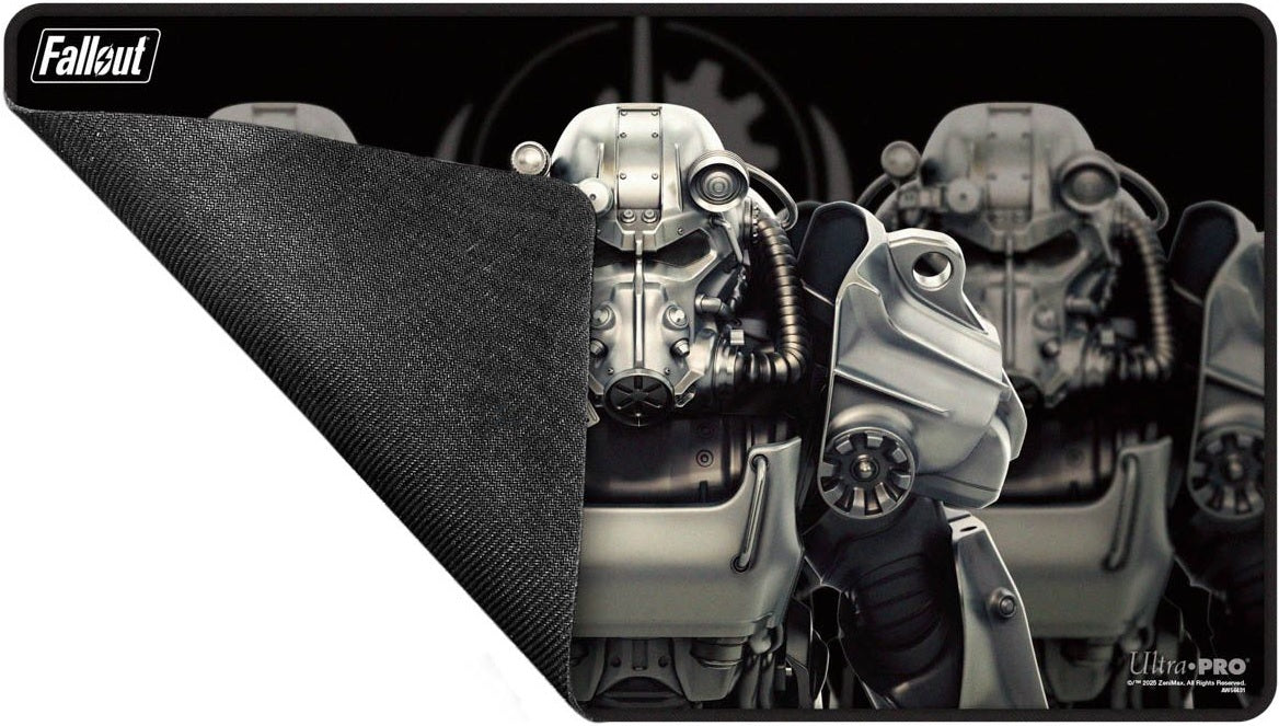 Ultra Pro Brotherhood of Steel Black-Stitched Playmat for Bethesda Fallout