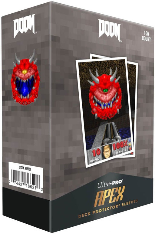 DOOM 105ct Apex Deck Protector Sleeves Cacodemon for Bethesda Doom
