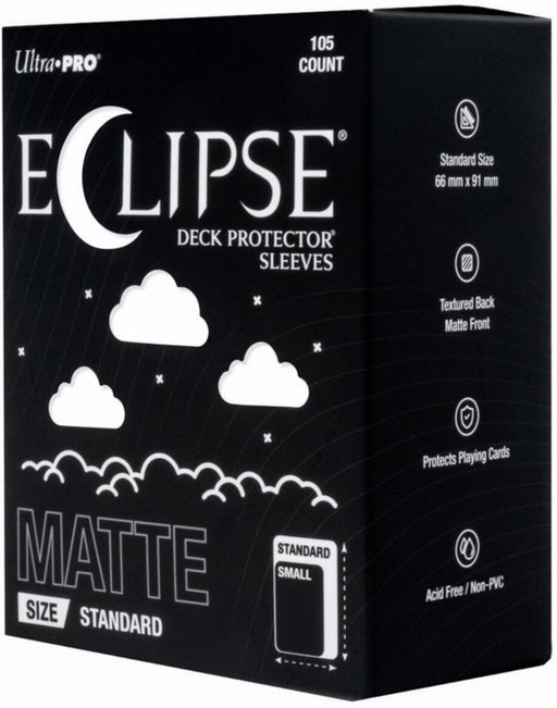 Ultra Pro Eclipse Matte Standard DECK PROTECTOR Sleeves Arctic White 105ct