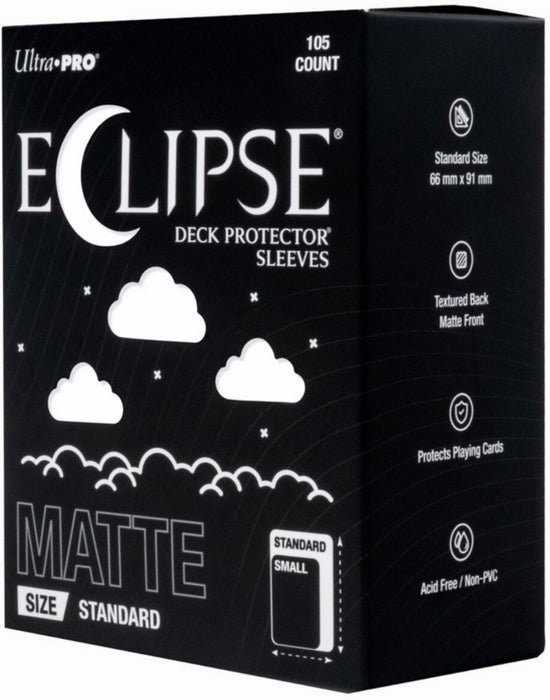 Ultra Pro Eclipse Matte Standard DECK PROTECTOR Sleeves Arctic White 105ct