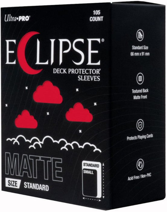 Ultra Pro Eclipse Matte Standard DECK PROTECTOR Sleeves Apple Red 105ct