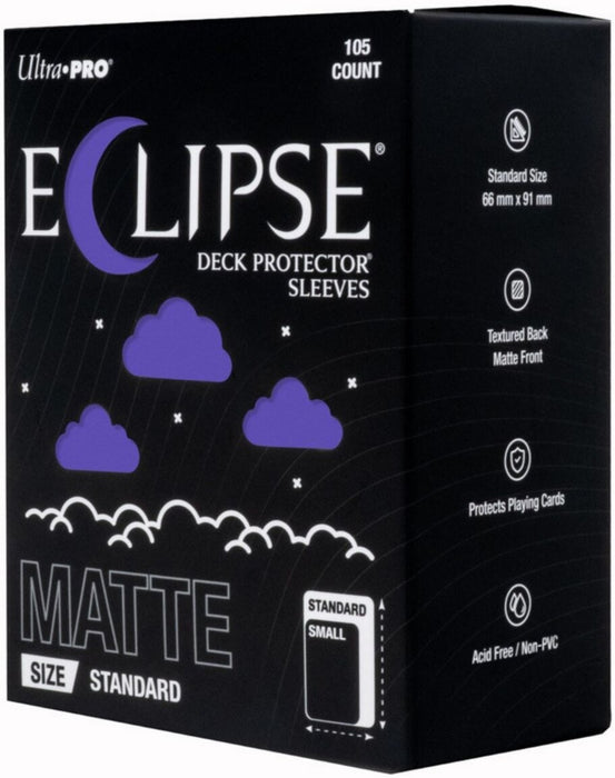 Ultra Pro Eclipse Matte Standard DECK PROTECTOR Sleeves Royal Purple 105ct