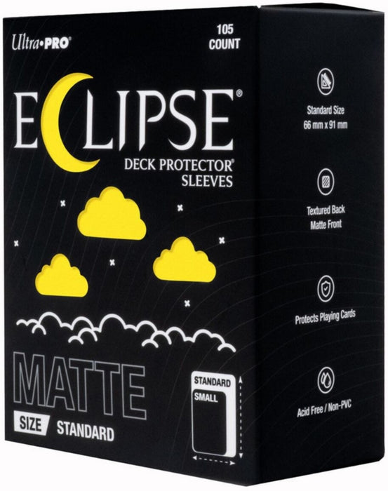Ultra Pro Eclipse Matte Standard DECK PROTECTOR Sleeves Lemon Yellow 105ct