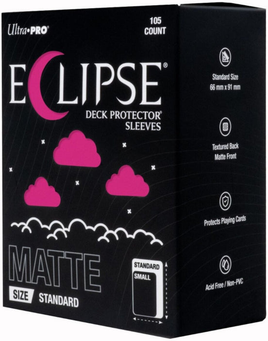 Ultra Pro Eclipse Matte Standard DECK PROTECTOR Sleeves Hot Pink 105ct