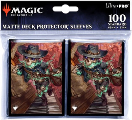Ultra Pro Outlaws of Thunder Junction Tinybones, the Pickpocket Key Art Deck Protector Sleeves (100ct) for Magic: The Gathering