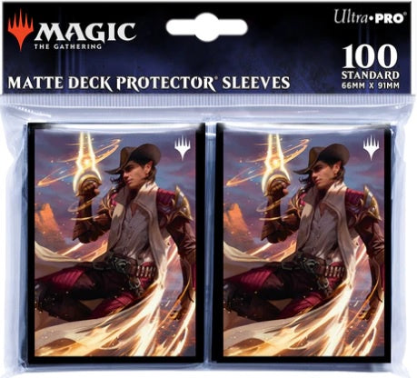 Ultra Pro Outlaws of Thunder Junction Kellan, the Kid Key Art Deck Protector Sleeves (100ct) for Magic: The Gathering