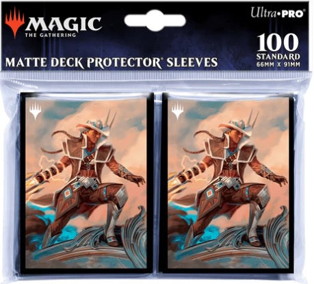 Ultra Pro Outlaws of Thunder Junction Annie Flash, The Veteran Key Art Deck Protector Sleeves (100ct) for Magic: The Gathering