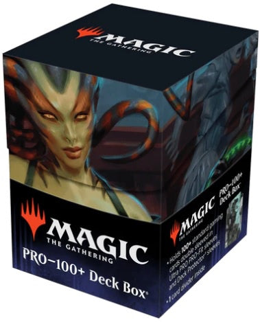 Ultra Pro Outlaws of Thunder Junction Vraska, the Silencer Key Art 100+ Deck Box® for Magic: The Gathering