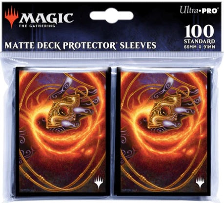 Ultra Pro Modern Horizons 3 Ruby Medallion Deck Protector Sleeves (100ct) for Magic: The Gathering