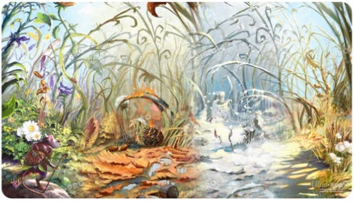 Ultra Pro Bloomburrow Season Lands: Plains (Four Seasons) Standard Gaming Playmat for Magic: The Gathering