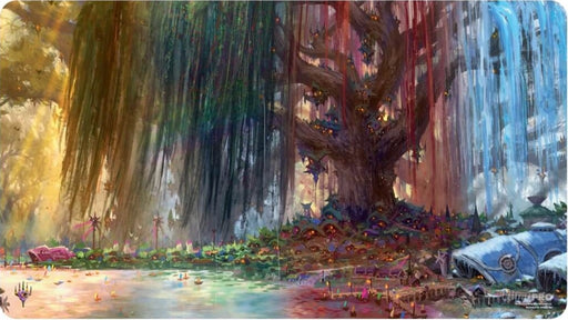 Ultra Pro Bloomburrow Season Lands Three Tree City (Four Seasons) AR Enhanced Standard Gaming Playmat Multi for Magic: The Gathering