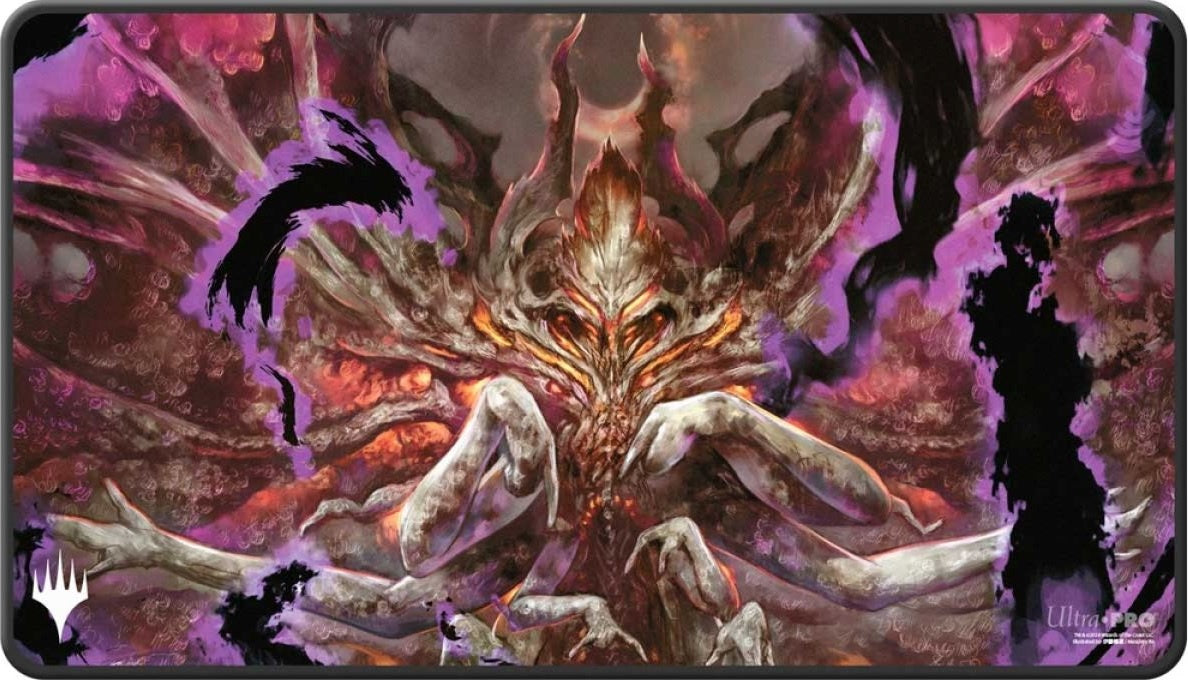 Ultra Pro Duskmourn Damnation Black Stitched Standard Gaming Playmat for Magic: The Gathering