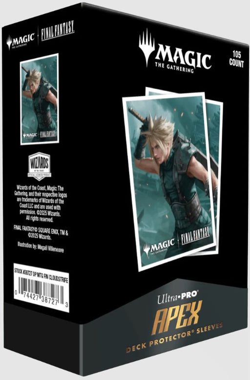 Ultra Pro Magic: The Gathering®—FINAL FANTASY™ Cloud, Planet's Champion 105ct APEX Deck Protector™ Sleeves