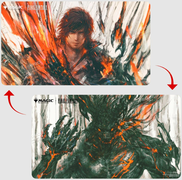 Ultra Pro Magic: The Gathering®—FINAL FANTASY™ Clive, Ifrit’s Dominant / Ifrit, Warden of Inferno Double-Sided Playmat
