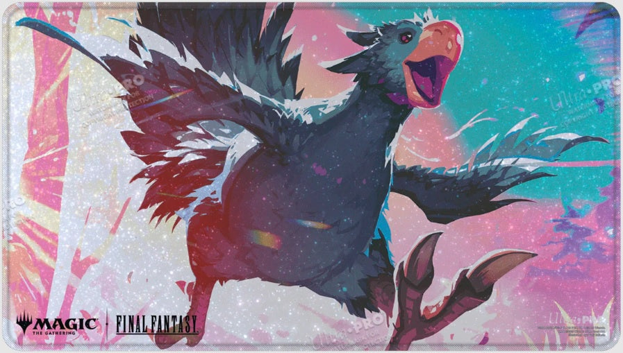 Ultra Pro Magic: The Gathering®—FINAL FANTASY™ Traveling Chocobo (Black) Holofoil Playmat
