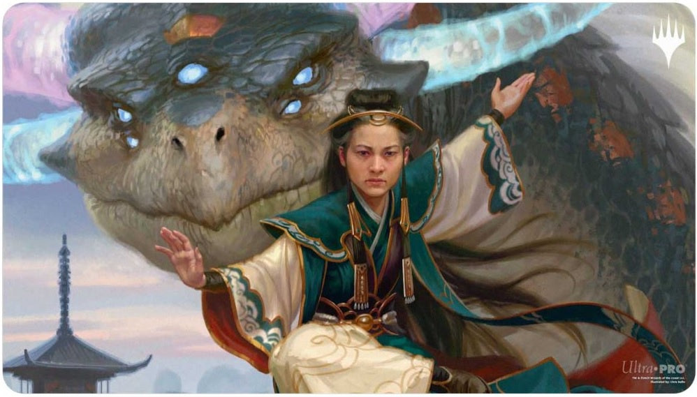 Ultra Pro Tarkir Dragonstorm Jeskai Commander Shiko and Narset, Unified Playmat for Magic: The Gathering