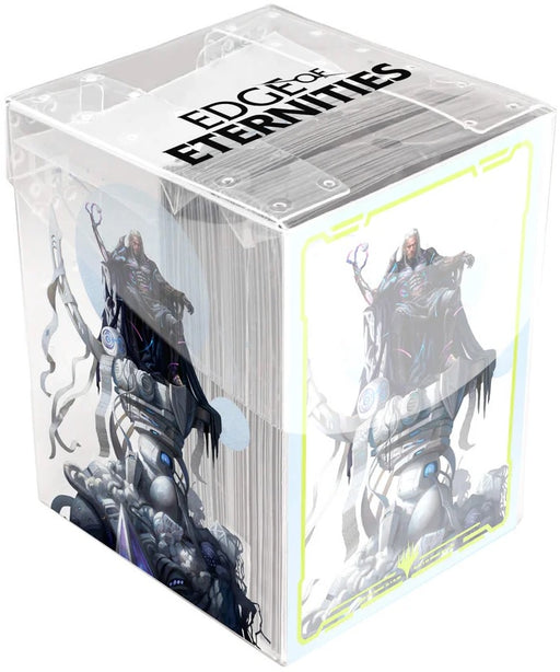 Ultra Pro Edge of Eternities Tezzeret, Cruel Captain 100ct Deck Protector Sleeves in Clear Box for Magic: The Gathering