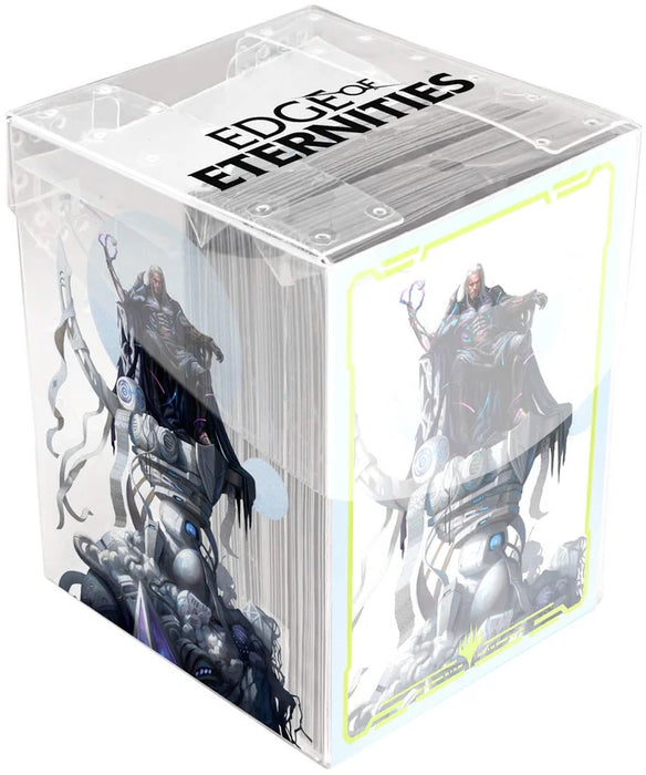 Ultra Pro Edge of Eternities Tezzeret, Cruel Captain 100ct Deck Protector Sleeves in Clear Box for Magic: The Gathering