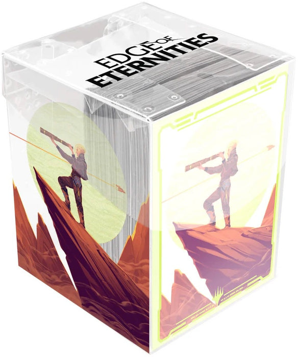 Ultra Pro Edge of Eternities Sami, Wildcat Captain 100ct Deck Protector Sleeves in Clear Box for Magic: The Gathering