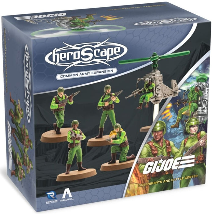 Heroscape G.I. Joe Greenshirts and Battle Copter Army Expansion