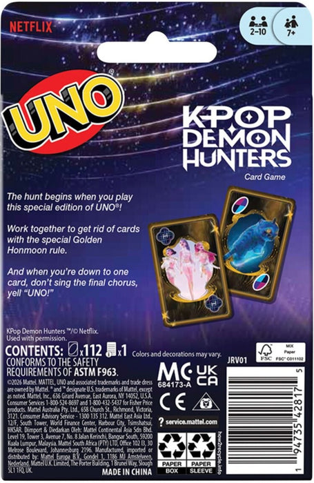 UNO K-Pop Demon Hunters