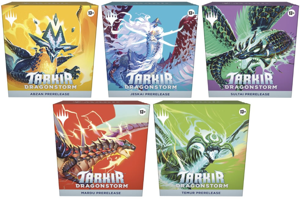 Magic the Gathering Tarkir Dragonstorm Prerelease Pack Set of 5
