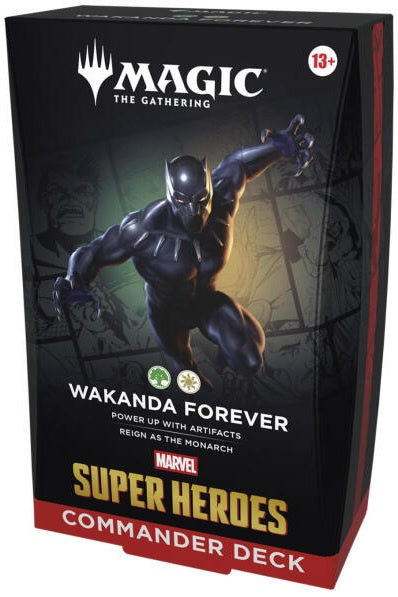 Magic the Gathering Marvel Super Heroes Commander Deck Wakanda Forever Pre Order