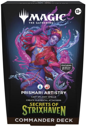Magic the Gathering Secrets of Strixhaven Commander Deck Prismari Artistry