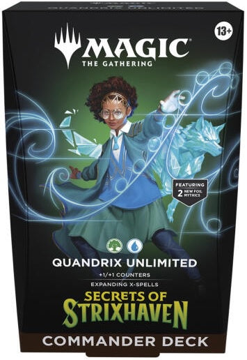 Magic the Gathering Secrets of Strixhaven Commander Deck Quandrix Unlimited