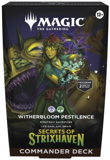 Magic the Gathering Secrets of Strixhaven Commander Deck Witherbloom Pestilence