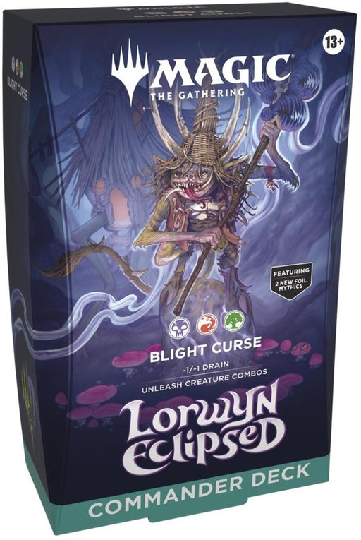 Magic the Gathering Lorwyn Eclipsed Commander Deck Blight Curse Pre Order
